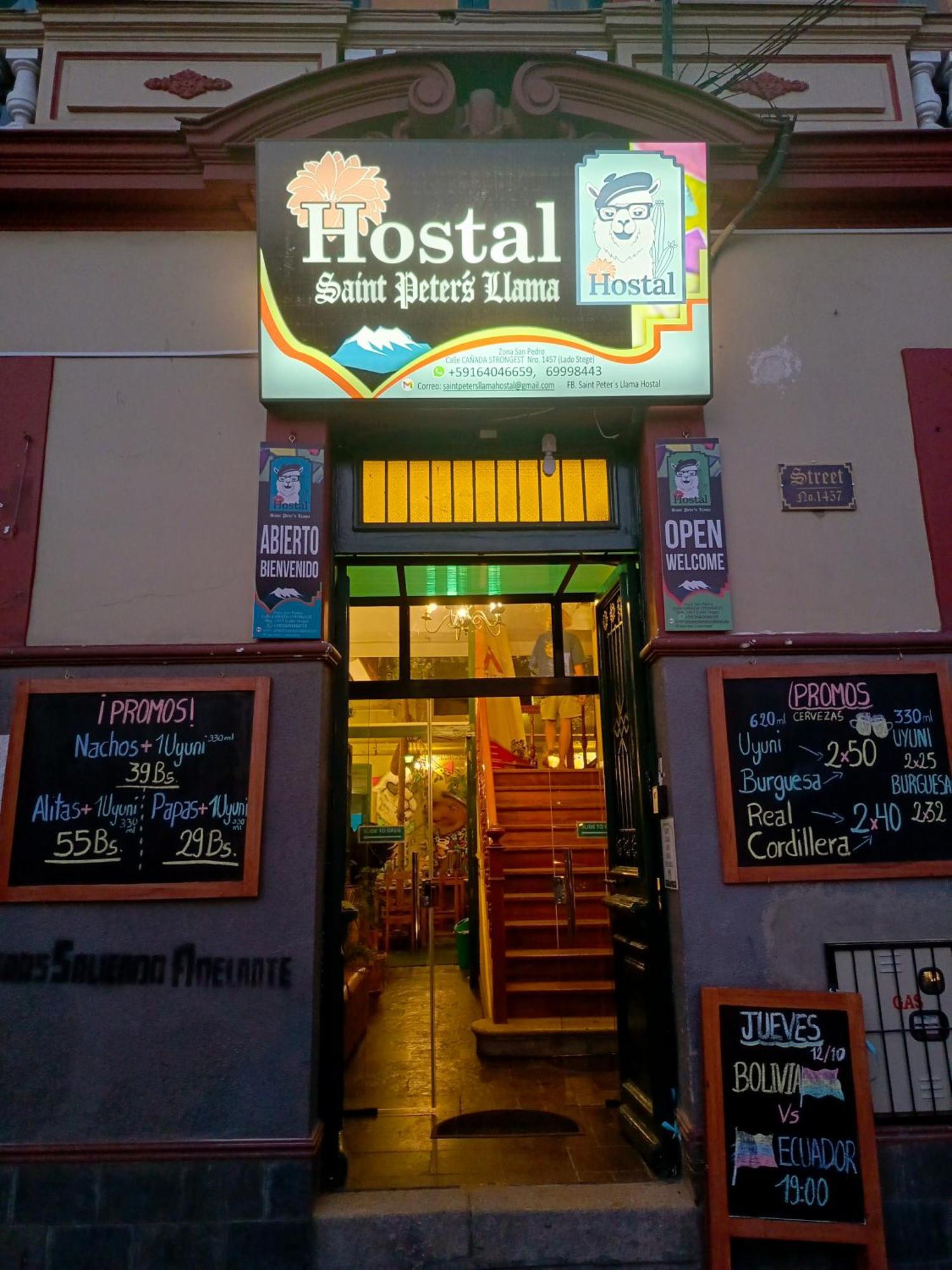 Saint Peter'S Llama Hostal La Paz Eksteriør billede